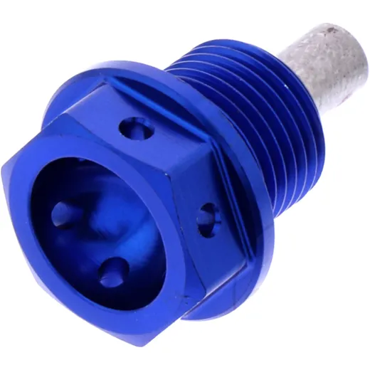 Ölablassschraube magnetisch JMP Bolt M14X1. 25 mm 12 mm Alu Racing blau passend für: Suzuki AN, UH, DR