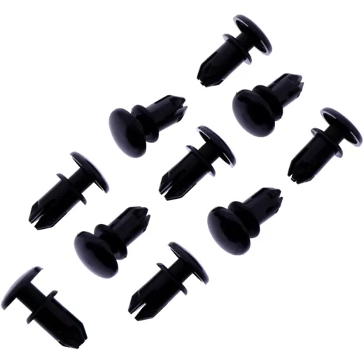 Plastic push rivet black TOURMAX 10 pcs for: Kawasaki Z, ZX - 12R, ZX - 6R