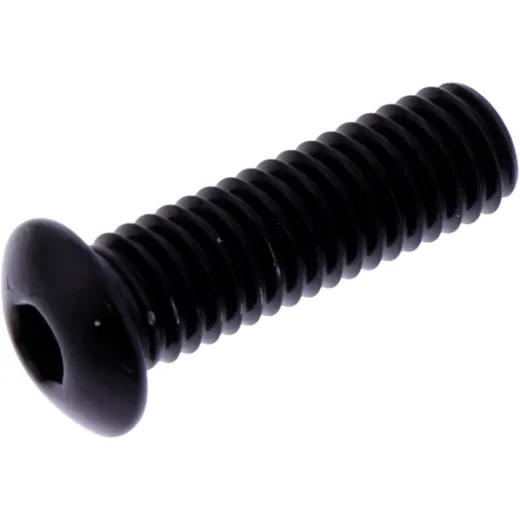 DOME HEAD BOLT M5X0.8MM 16MM ALUMINIUM BLACK
