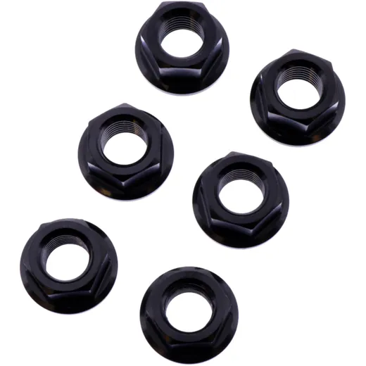 Nut rear sprocket kit JMP bolt M10X1. 25mm stainless steel A4 black for: Kawasaki Z, ZX - 6R, ER - 6F
