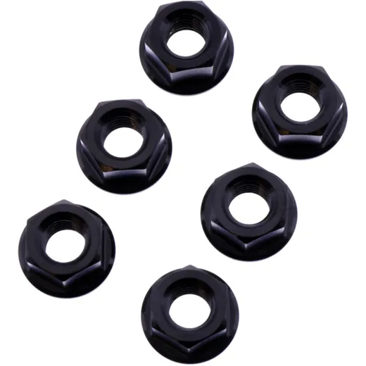 Nut rear sprocket kit JMP bolt M8X1. 25mm stainless steel A4 black for: Aprilia Pegaso, SXV, RXV