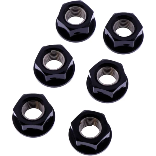 Nut rear sprocket kit JMP bolt M10X1. 25mm alu racing black for: Kawasaki Z, ZX - 6R, ER - 6F