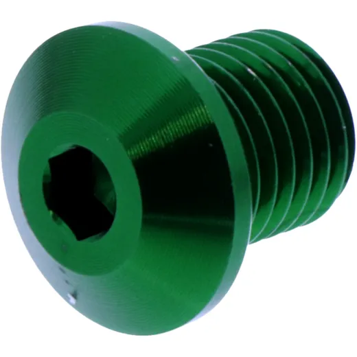 Blanking Plug for Mirror Thread Daytona M10x1.25mm 11mm Green Right