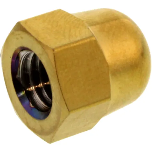 Hutmutter M8X1.25 mm Edelstahl V4A gold für Motorräder