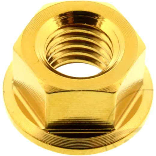 Mutter Kettenrad JMP Bolt M8X1. 25 mm Edelstahl V4A gold passend für: Honda CRF, CR, XR