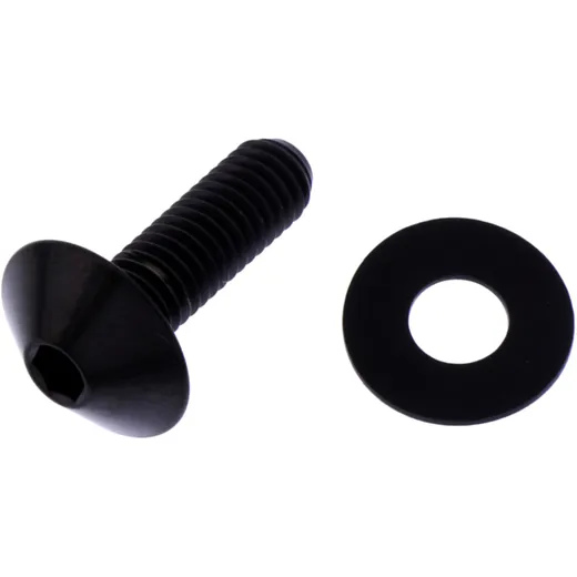 DOME HEAD BOLT Titan M5X0.8MM 16MM Black