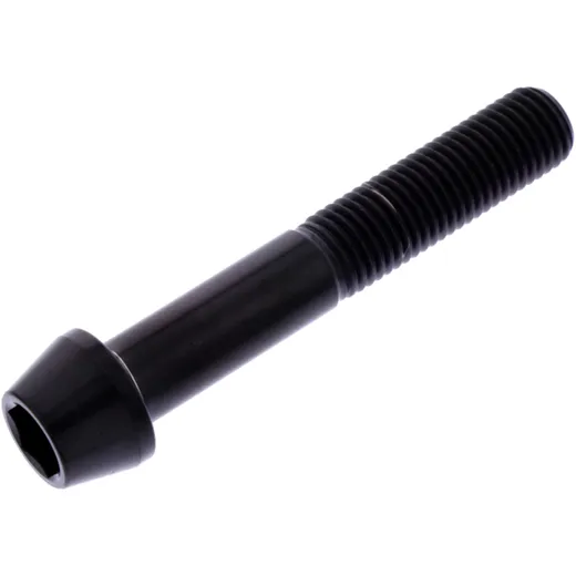 Kegelkopf-Schraube M10 x 1.25 mm 60 mm Titan schwarz