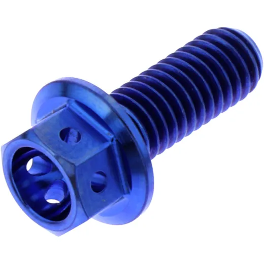 Sechskantschraube M6X1 mm 16 mm Titan Racing blau