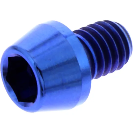 Kegelkopfschraube M6X1.00 mm 8 mm Titan blau
