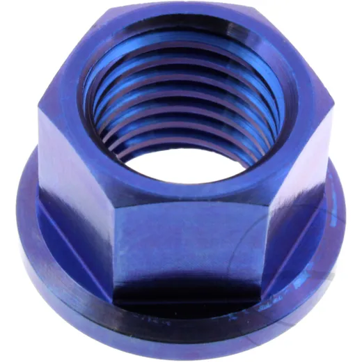 Sprocket nut JMP bolt M12X1. 5mm titan blue for: BMW S, HP4