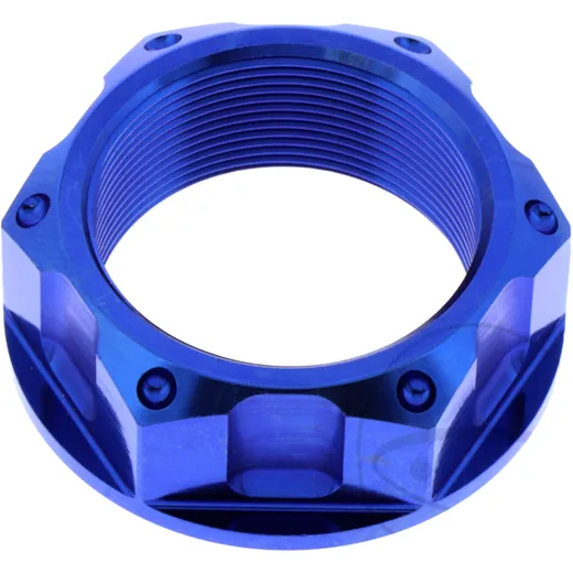 Mutter Lenkkopf JMP Bolt M28X1MM Titan blau passend für: Kawasaki ZX - 10R, ZX - 6R, Z H2