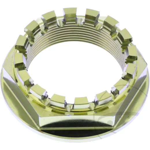 Achsmutter M33X1.25mm Titan gold für Motorräder