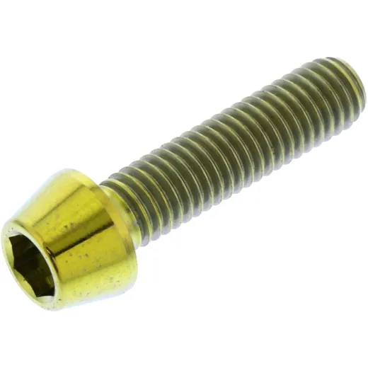 Cone Head Bolt M5X0.8MM 20MM Titan Gold