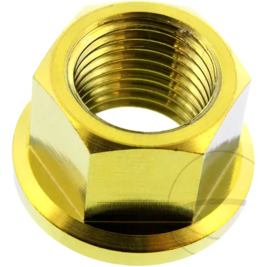 Mutter Kettenrad JMP Bolt M12 X 1. 25 mm Titan gold passend für: Honda CB, CBR, CBF