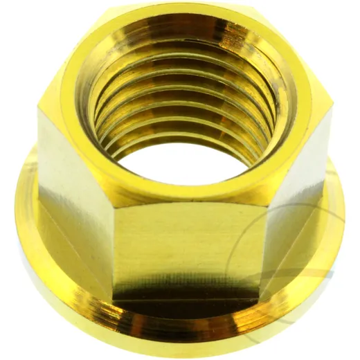 Mutter Kettenrad JMP Bolt M12X1. 5 mm Titan gold passend für: BMW S, HP4