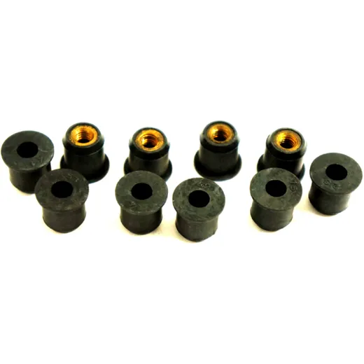 Gummimutter Kit M6X1 15 mm für Motorräder