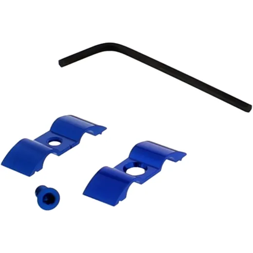 Bremsschlauch Halter JMP 7 mm 2-fach Aluminium blau