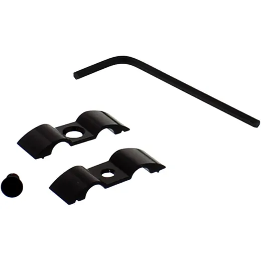 Bremsschlauch Halter - JMP 7 mm 2-fach Alu schwarz