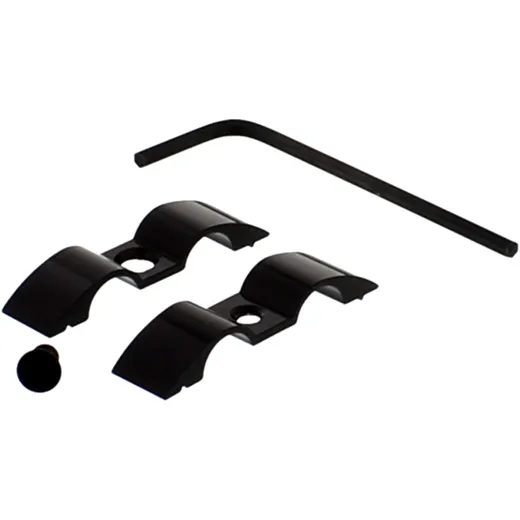 BRAKE HOSE BRACKET JMP BOLT 9MM 2-WAY ALUMINIUM BLACK