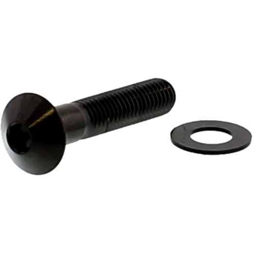 Linsenschraube M8X1.25mm 40mm Edelstahl V4A schwarz für Motorräder