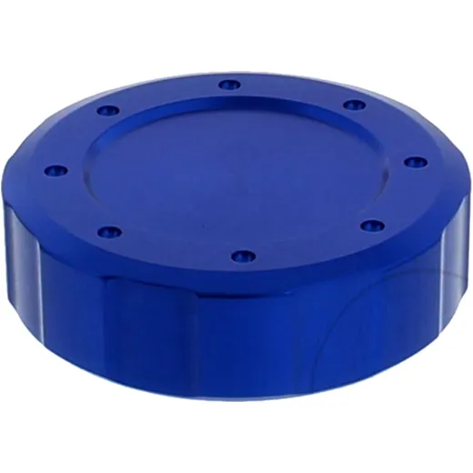 Cover brake fluid resevoir 61mm aluminium blue for: Kawasaki VN, Z, ZX - 6R