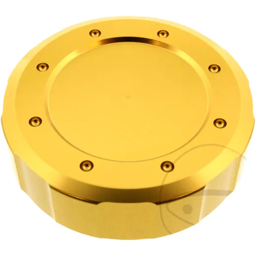 Deckel Bremsflüssigkeitsbehälter 61 mm Alu gold passend für: Kawasaki VN, Z, ZX - 6R
