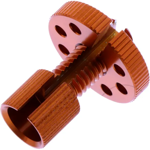 Stellschraube JMP Bolt M8X1. 25 30 mm Alu orange passend für: Honda CB, CBR, VT