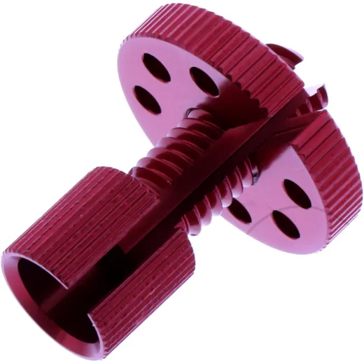 Cable adjuster JMP bolt M8X1. 25 30mm aluminium red for: Honda CB, CBR, VT