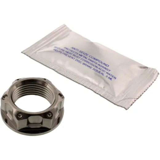 Wheel nut M20X1. 50 26mm titanium silver for: Aprilia Shiver, Dorsoduro, RS