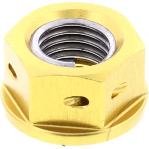 Mutter Kettenrad JMP Bolt M10 x 1. 25 mm Alu Racing gold passend für: Kawasaki Z, Ninja, ZZR
