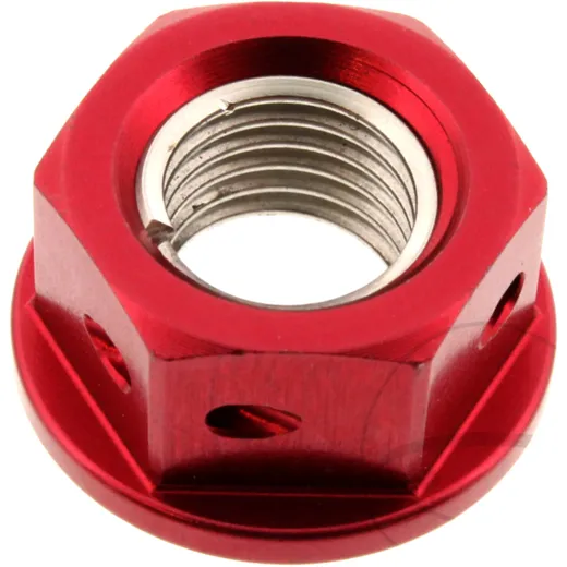 Mutter Kettenrad JMP Bolt M10 x 1. 25 mm Alu Racing rot passend für: Kawasaki Z, Ninja, ZZR