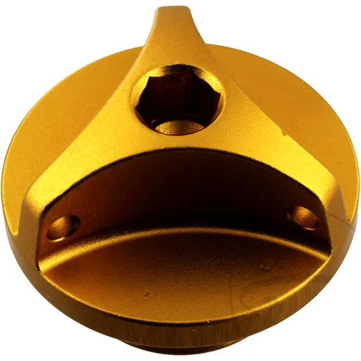 Oil filler screw JMP bolt M20X1. 5mm aluminium gold for: Suzuki AN, RM, DR - Z