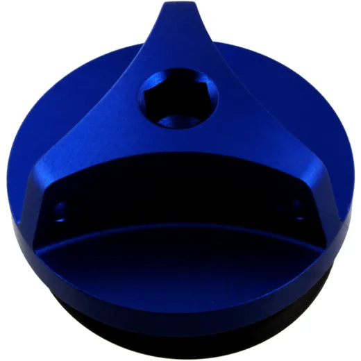 Öleinfüllschraube M27X3MM aus Aluminium, blau