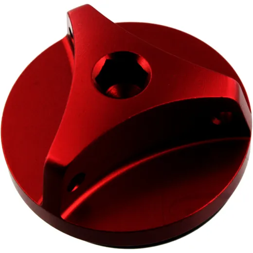 Öleinfüllschraube M27X3MM Alu rot für Motorräder