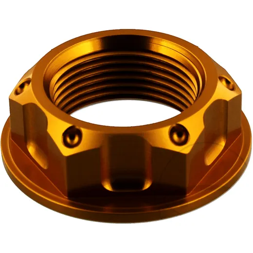 Mutter Lenkkopf JMP Bolt M24X1. 5 mm Alu gold passend für: Honda CRF, CB, XR