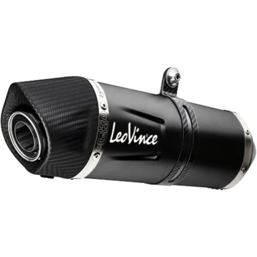 Schalldämpfer LV-ONE Edelstahl Black Edition für Sportmotoräder
