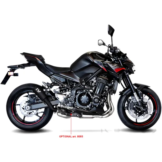 Silencer SBK stainless steel lv - 10 slip on full black for: Ka