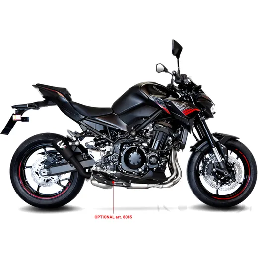 Silencer SBK stainless steel lv - 10 slip on full black for: Ka