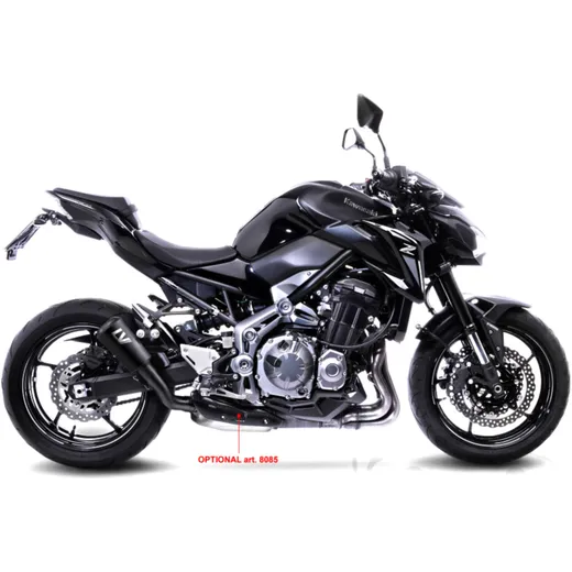 Silencer SBK stainless steel lv - 10 slip on full black for: Ka