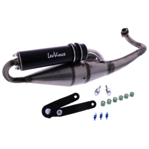 Schalldämpfer Handmade TT Leovince black passend für: Gilera Runner, Stalker