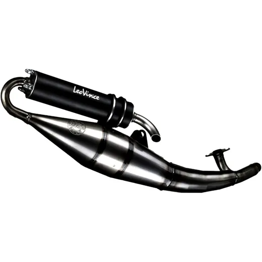 Schalldämpfer Handmade TT Leovince black passend für: Aprilia SR, Gilera Runner