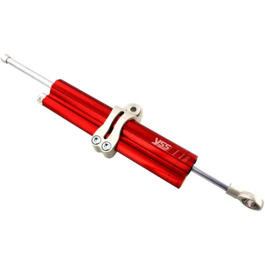 Steering damper YSS 120mm red clamp a for: Triumph Bonneville, Scrambler, Thruxton