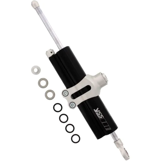 Steering damper YSS 90mm black clamp b for: Ducati Scrambler, Honda CB