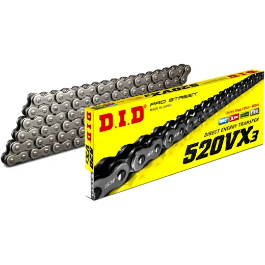 DID X - Ringkette 520VX3/118 Kette offen mit Nietschloss passend für: TM Racing EN, SMR, SMX