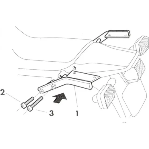 Top case mounting kit SHAD Y0T17T