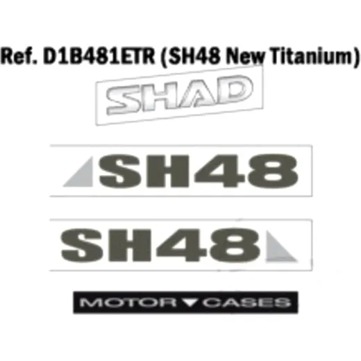 Sticker set gray Shad