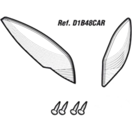 Replacement reflector red Shad D1B48CAR