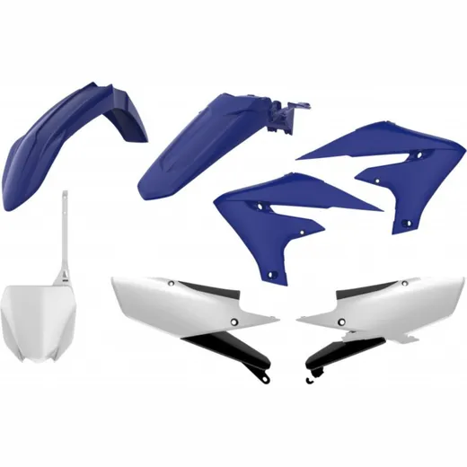 Verkleidung Schutzblech Abdeckung komplett Kit blau 98 / weiß / schwarz