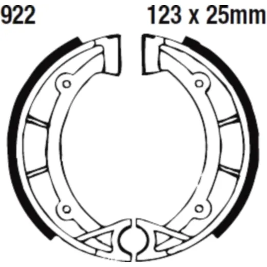 Bremsbacken mit Feder EBC passend für: Hercules Ultra, Supra 7320139