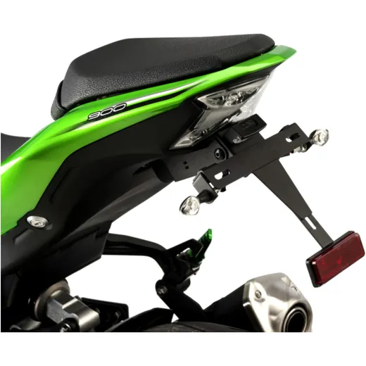 Licence plate holder PUIG black for: Kawasaki Z